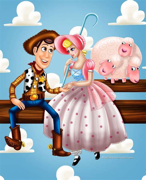 Woody And Bo Peep By Mareishon Walt Disney Disney Couples Disney Toys