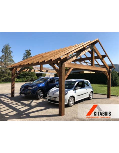C'est aussi un moyen d'adapter le kit que vous choisissez à votre environnement extérieur ! Abri de Voiture Bois en Kit - Grande Surface - KitAbris.fr
