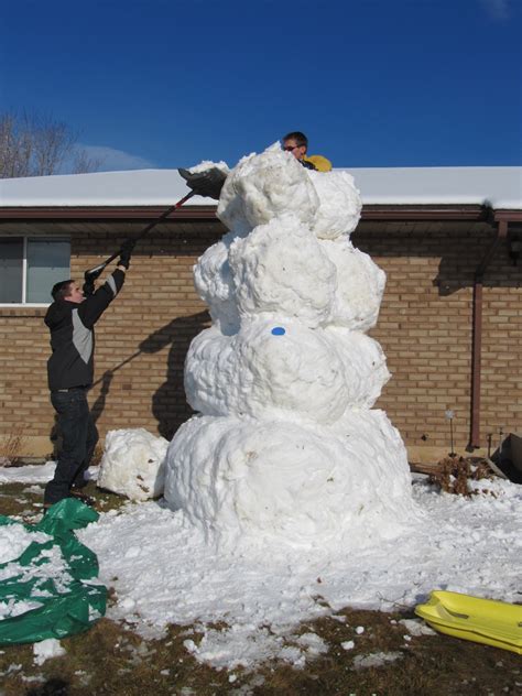 Building A Giant Snowman