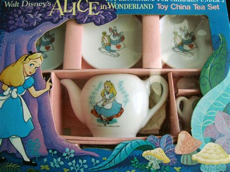 Tea Party Disney Alice In Wonderland Toy Tea Set Etsy Toy Tea Set