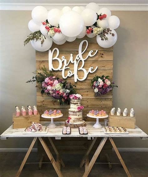 Bride To Be💕 Creative Bridal Shower Ideas Bridal Shower Backdrop Bridal Shower Desserts Table