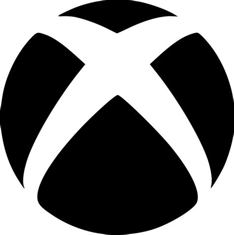 The Xbox Logo In Black And White With An X On It S Center Corner