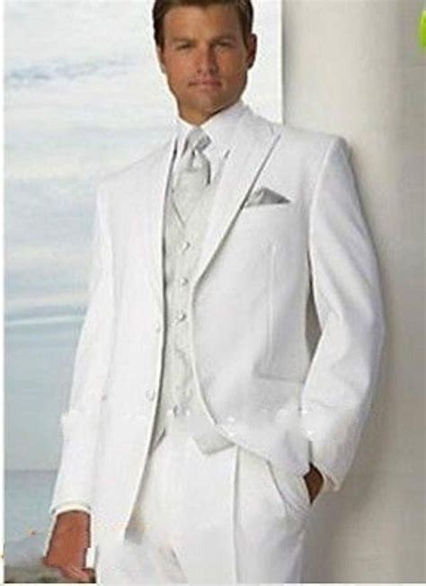 White Wedding Tuxedos For Groom
