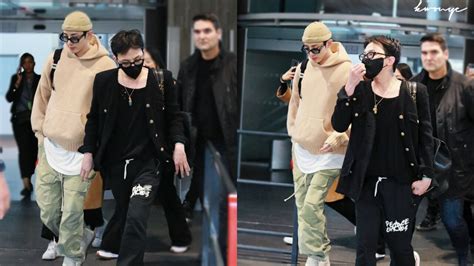 88 Line Yg Ent Friends Lee Soo Hyuk And Bigbang G Dragon Arrive In Paris Together