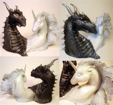 Unicorn And Dragon By Korielove On Deviantart