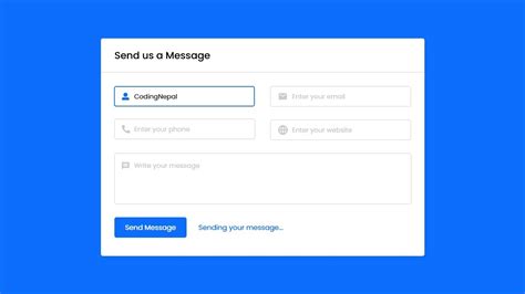 How To Create A Contact Form Using Php And Mysql Printable Form