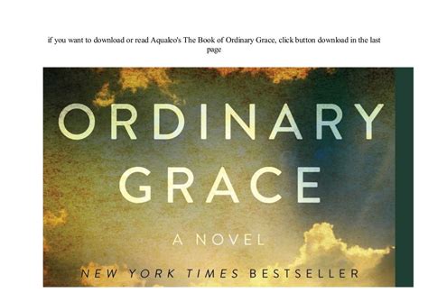 Audiobook Ordinary Grace