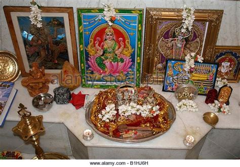 Hindu Home Shrine Hindu Puja Table Home Altar Shrine