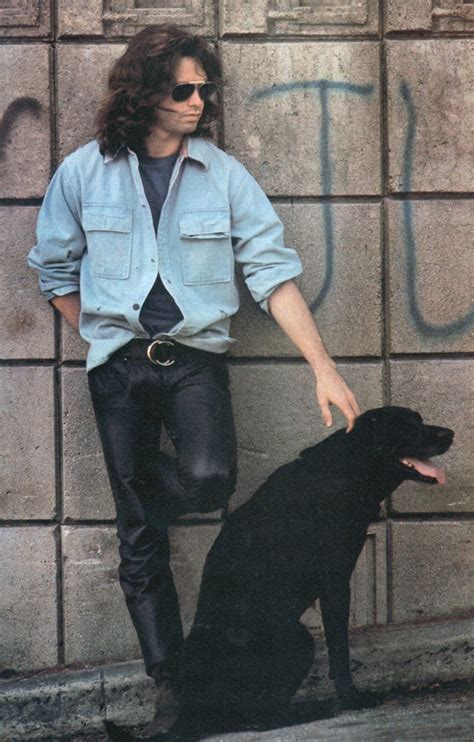 Jim Morrison Takes It Easy In Leather Pants And An Oversized Shirt