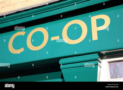Co Op Shop Sign Stock Photo Alamy