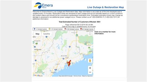 Emera Maine announced more than 9,100 power outages Tuesday morning