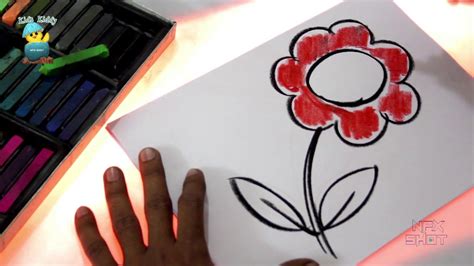How To Draw A Flower Scribble For Kids Kids Kiddy Videos For Kids