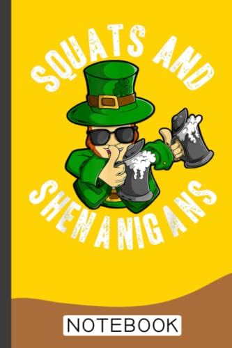 squats and shenanigans st patricks day leprechaun workout notebook daily gym workout and