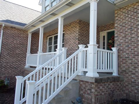 Vinyl Porch Railing And Posts Porch Banister Porch Railing House