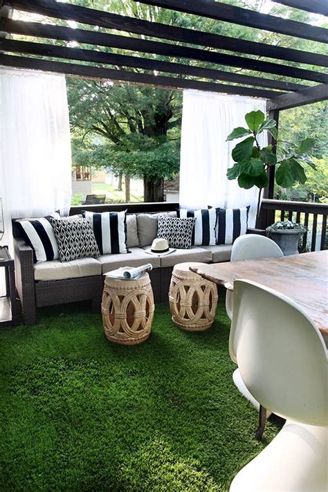 Can i put garden furniture on artificial grass. The Artificial Grass is Always Greener on a Deck | Outdoor ...