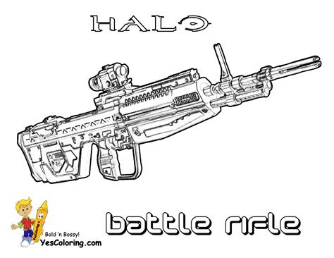 Rifle Coloring Pages
