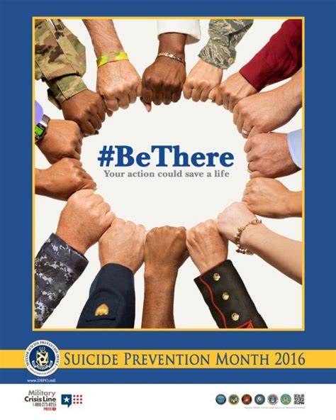 “be there” to help prevent suicide eglin air force base display