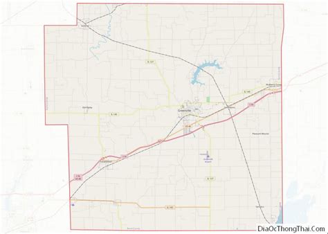 Map Of Bond County Illinois
