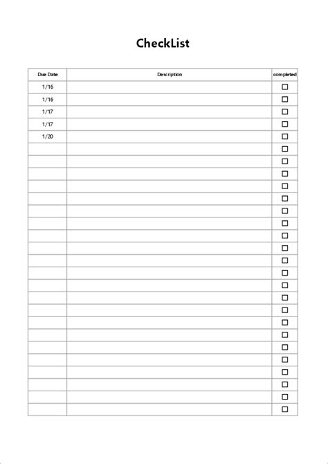 Make A Checklist In Excel Excel Templates Vrogue Co