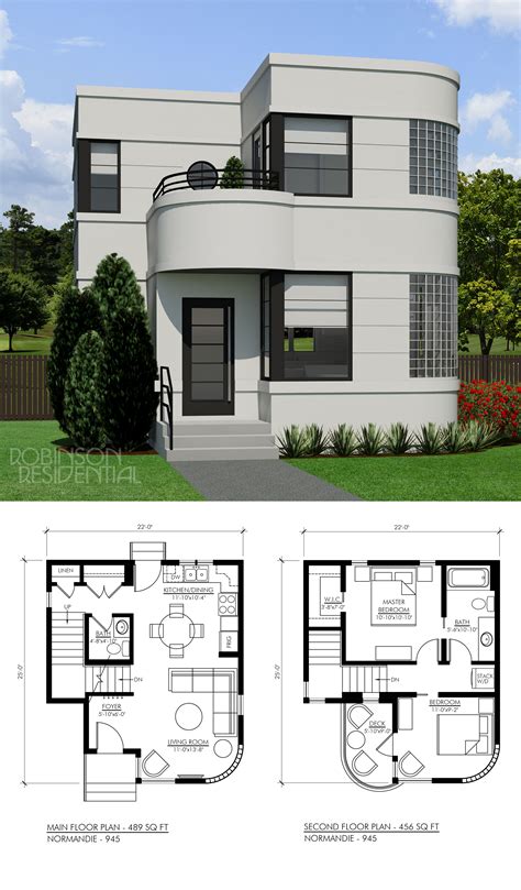 Contemporary Normandie 945 Robinson Plans Diseño Casas Modernas