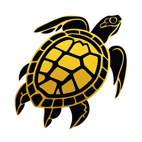 The Turtle Logo Is Gold And Black Transparent Background 22241914 Png