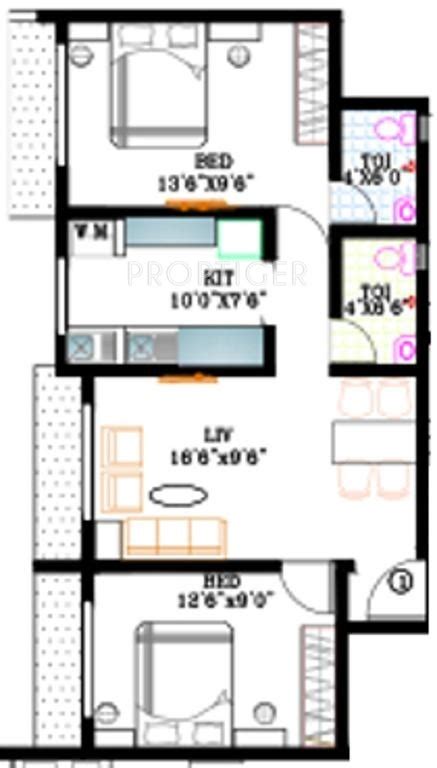 1050 Sq Ft 2 Bhk 2t Apartment For Sale In Kabra Group Nalanda Borivali