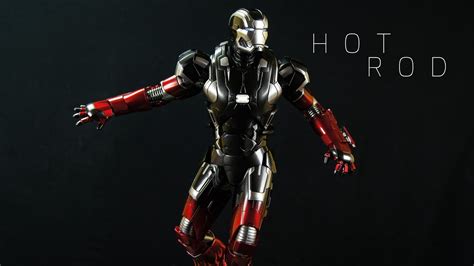 Hot Toys Iron Man Hot Rod Mark 22 Diecast 16 Scale Movie Masterpiece
