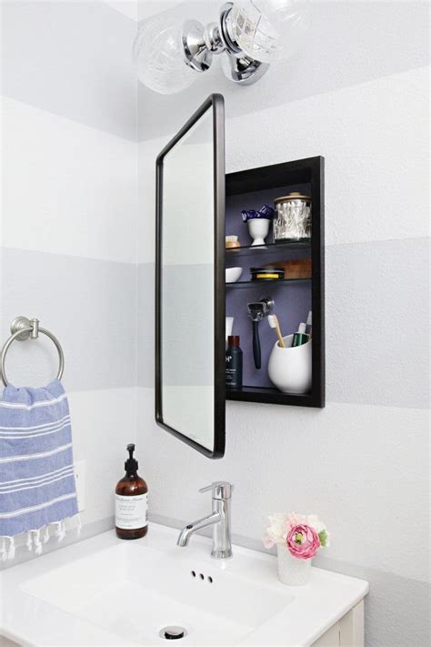 This framing must be clear of all obstructions. How to Install a Medicine Cabinet | Cabinet, Recessed ...