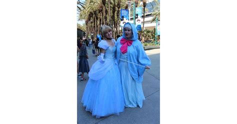 Cinderella And Her Fairy Godmother Disney Cosplay Pictures From D23 July 2017 Popsugar Love