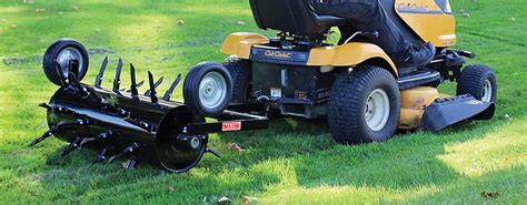 Lawn aerators come in many shapes and sizes but most of them have some form of spiked it comes with a dual purpose drum and two interchangeable rollers so you can quickly change its function. Best Commercial Pull & Tow-Behind Lawn Core Aerator ...