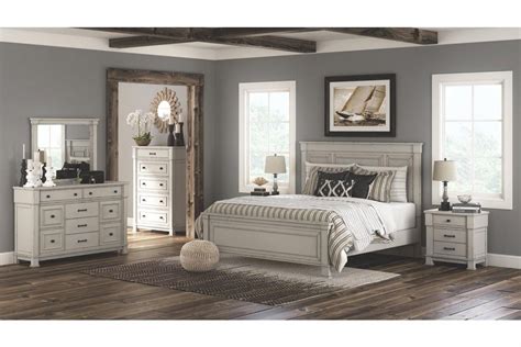Willowick lightly distressed panel bed. Jennily Dresser | Ashley Furniture HomeStore #bedroomsets ...