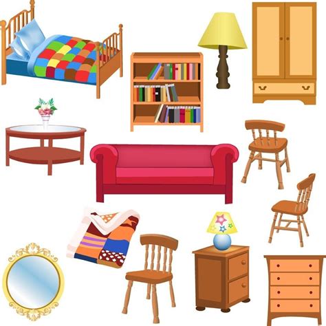 As you start browsing furniture, decorating and wall ideas for your room, think about the space's desired purpose and focus on a few staple items, such as a comfortable sofa and a coffee table, then choose the rest of the accent furniture and wall decor accordingly. Pin on Furniture Clipart