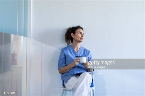 Nurse Sitting Down No Patient Photos And Premium High Res Pictures