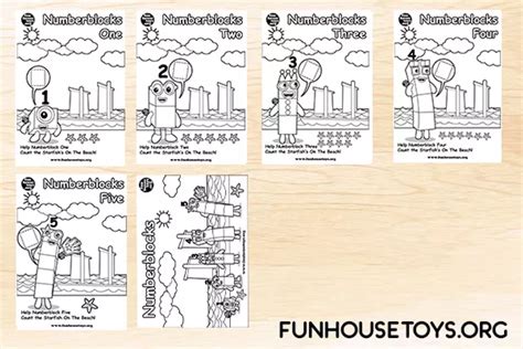 Fun House Toys Numberblocks Numbers For Kids Fun Coloring Pages