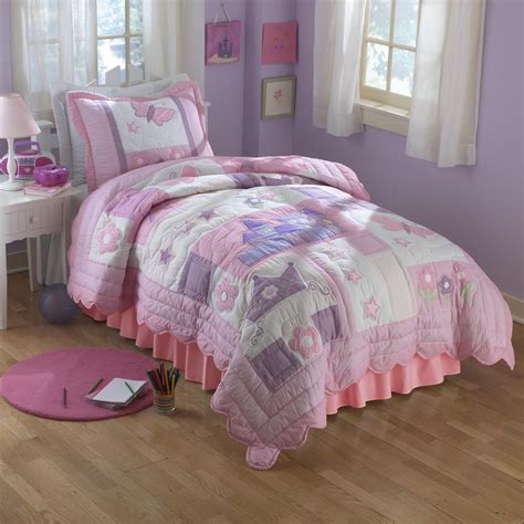 You could see the top 10 princess bed set of 2019 above. Pink Purple Princess Bedding Twin Quilt Set Princess ...
