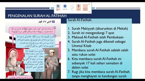 Kefahaman Surah Al Fatihah Tahun 3 Part 2 Youtube
