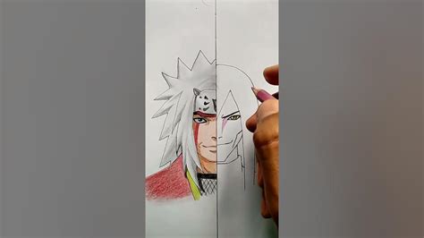 Speed Drawing Jiraiya Orochimaru With Colored Pencil Naruto