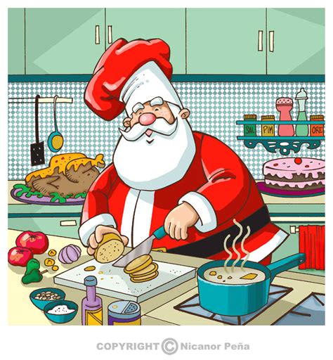 Santa Cooking By Pecart On Deviantart