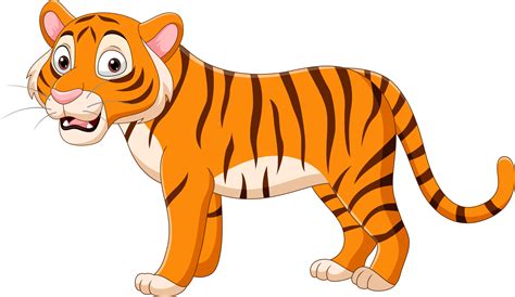 Tiger Cartoon Vector Art Icons And Graphics For Free Download