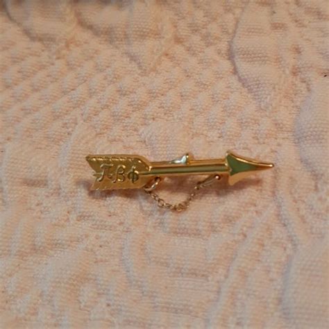 Vintage Pi Beta Phi Arrow Pin Small Gold Fill Badge Pi Beta Phi Arrow