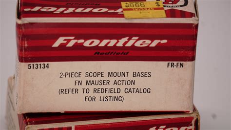 Vintage Gun Scopes — Redfield Frontier Bases For Use Only With Fr Rings