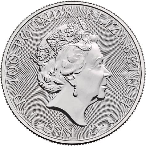 Platinum Ounce 2018 Red Dragon Of Wales Coin From United Kingdom