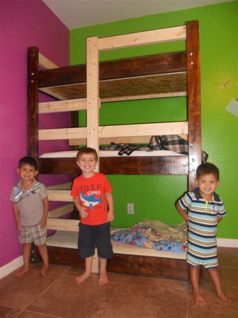 Montessori canopy bed house is an amazing frame bed for sleep and play. New Normal: The boy's new TRIPLE toddler bunk bed