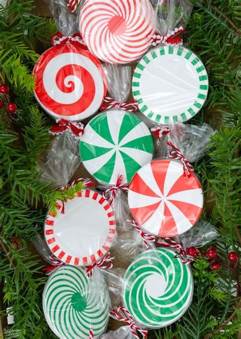 Diy Peppermint Candy Coasters Candy Decorations Diy Peppermint Candy