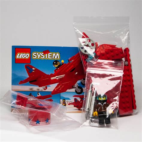 Vintage Lego 6615 Eagle Stunt Flyer Red Plane 1996 Complete With Ins