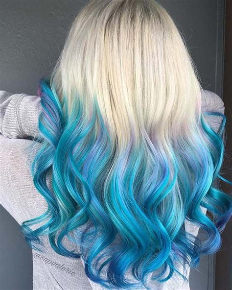 41 Bold And Beautiful Blue Ombre Hair Color Ideas Page 4 Of 4