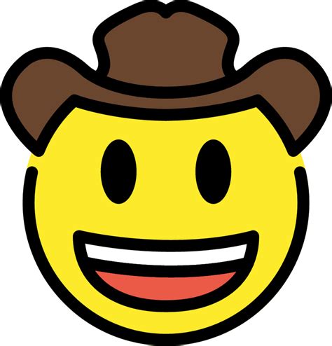 Cowboy Hat Face Emoji Download For Free Iconduck