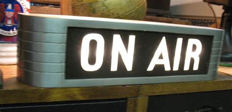 On Air Sign C1930s From Wbt Radio On Air Sign Old Radios Retro Radios