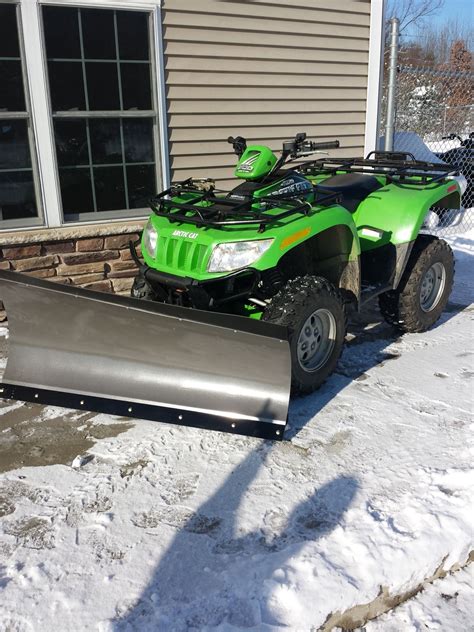 Arctic Cat 4x4 Atv With Open Trail 60 State Blade Snow Plow With A Kfi