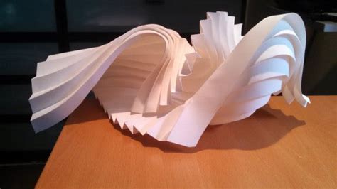 Pleated Paper Wave Paper Paper Art Creative